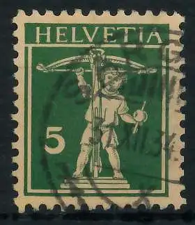 SCHWEIZ 1924 Nr 201z zentrisch gestempelt 6C2BE6