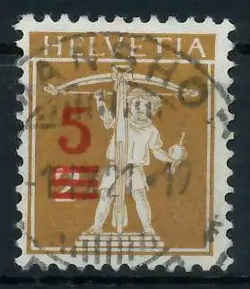 SCHWEIZ 1921 Nr 157 zentrisch gestempelt 6C2C52