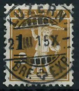 SCHWEIZ 1915 Nr 124 zentrisch gestempelt 6C2C62