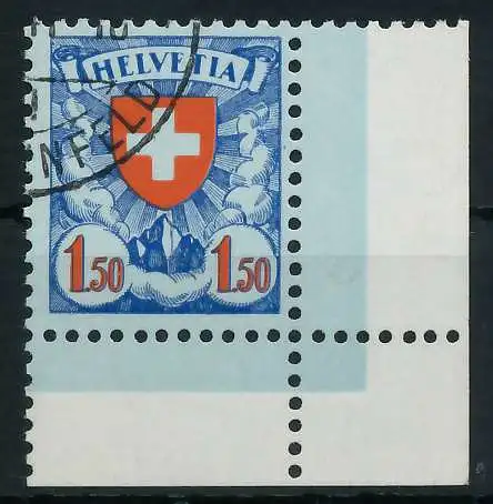 SCHWEIZ 1924 Nr 196y gestempelt ECKE-URE gepr. 6C2CCA