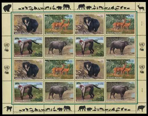 UNO WIEN Nr 406-409 postfrisch KLEINBG 6C2D6A