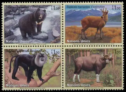 UNO GENF 2004 Nr 482-485 postfrisch VIERERBLOCK S30F466