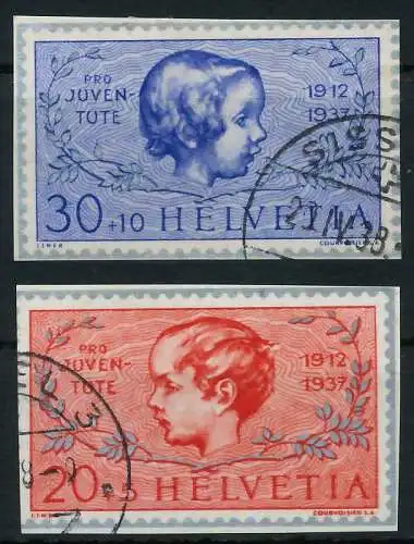SCHWEIZ PRO JUVENTUTE Nr 318-319 gestempelt 6C2E4A