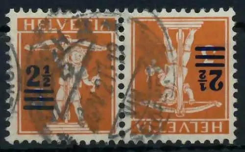 SCHWEIZ ZUSAMMENDRUCK Nr K13 gestempelt WAAGR PAAR 6C2E9E