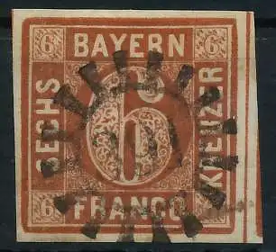 BAYERN MÜHLRADSTEMPEL AUF Nr 4II gMR 391 ZENTR- 6D3F5A
