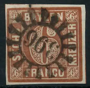 BAYERN MÜHLRADSTEMPEL AUF Nr 4II gMR 396 ZENTR- 6D3F62