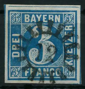 BAYERN MÜHLRADSTEMPEL AUF Nr 2II gMR _12 ZENTR- 6DDEF6