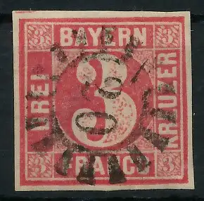 BAYERN MÜHLRADSTEMPEL AUF Nr 9II gMR _20 P2 ZEN 6DDFCE