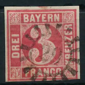 BAYERN MÜHLRADSTEMPEL AUF Nr 9 gMR _29 zentrisch gestempelt 6DDFDA
