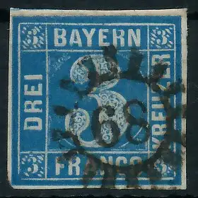 BAYERN MÜHLRADSTEMPEL AUF Nr 2II gMR _68 ZENTR- 6DE07E