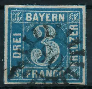 BAYERN MÜHLRADSTEMPEL AUF Nr 2II gMR _80 ZENTR- 6DE0CE