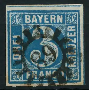 BAYERN MÜHLRADSTEMPEL AUF Nr 2II gMR _89 ZENTR- 6DE0FA