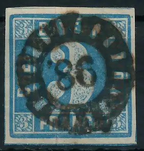 BAYERN MÜHLRADSTEMPEL AUF Nr 2II gMR _98 ZENTR- 6DE126