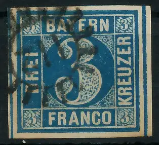 BAYERN MÜHLRADSTEMPEL AUF Nr 2II gMR 112 ZENTR- 6DE1A6