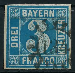 BAYERN MÜHLRADSTEMPEL AUF Nr 2II gMR 134 ZENTR- 6DE1C6