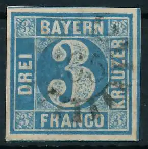 BAYERN MÜHLRADSTEMPEL AUF Nr 2II gMR 165 ZENTR- 6DE246