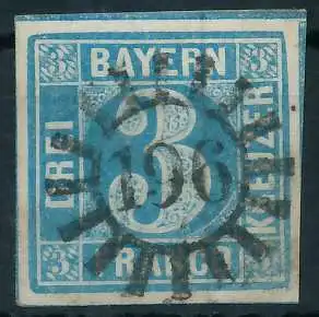 BAYERN MÜHLRADSTEMPEL AUF Nr 2II gMR 196 ZENTR- 6DE296