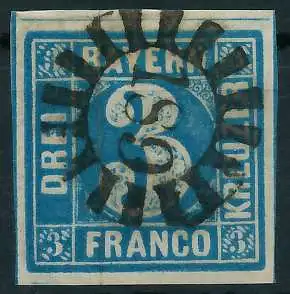 BAYERN MÜHLRADSTEMPEL AUF Nr 2II gMR 189 ZENTR- 6DE286