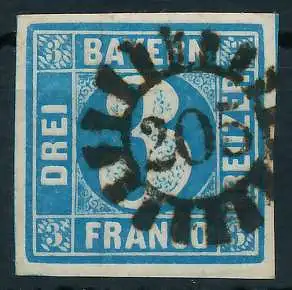 BAYERN MÜHLRADSTEMPEL AUF Nr 2II gMR 205 ZENTR- 6DE2AA