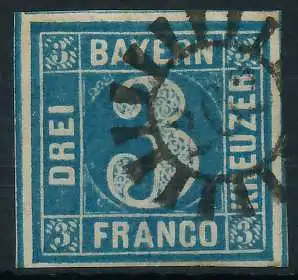 BAYERN MÜHLRADSTEMPEL AUF Nr 2II gMR 262 ZENTR- 6E7D1E