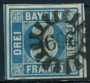 BAYERN MÜHLRADSTEMPEL AUF Nr 2II gMR 269 ZENTR- 6E7D3E