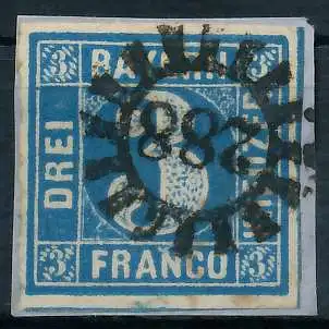 BAYERN MÜHLRADSTEMPEL AUF Nr 2II gMR 288 ZENTR- 6E7D72