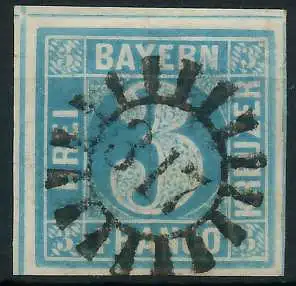 BAYERN MÜHLRADSTEMPEL AUF Nr 2II gMR 317 ZENTR- 6E7DB2