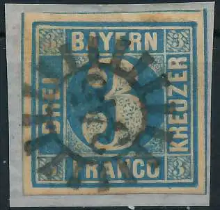 BAYERN MÜHLRADSTEMPEL AUF Nr 2II gMR 345 ZENTR- 6E7E22