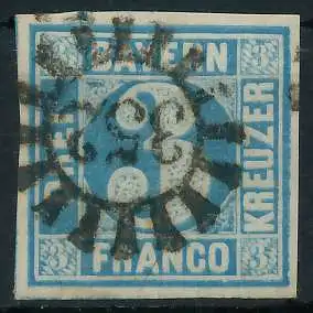 BAYERN MÜHLRADSTEMPEL AUF Nr 2II gMR 352 ZENTR- 6E7E2A