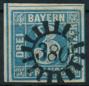 BAYERN MÜHLRADSTEMPEL AUF Nr 2II gMR 380 ZENTR- 6E7EA6