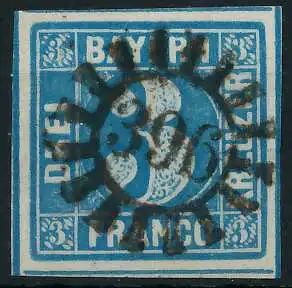 BAYERN MÜHLRADSTEMPEL AUF Nr 2II gMR 396 ZENTR- 6E7ECE