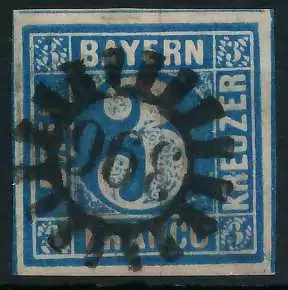 BAYERN MÜHLRADSTEMPEL AUF Nr 2II gMR 396 ZENTR- 6E7ED2