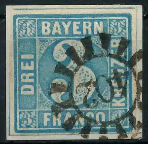 BAYERN MÜHLRADSTEMPEL AUF Nr 2II gMR 402 ZENTR- 6E7EE6
