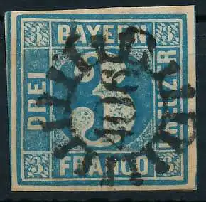 BAYERN MÜHLRADSTEMPEL AUF Nr 2II gMR 406 ZENTR- 6E7EF6