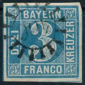 BAYERN MÜHLRADSTEMPEL AUF Nr 2II gMR 406 ZENTR- 6E7EFA