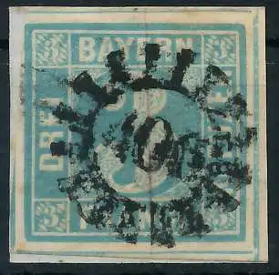 BAYERN MÜHLRADSTEMPEL AUF Nr 2II gMR 406 ZENTR- 6E7EFE