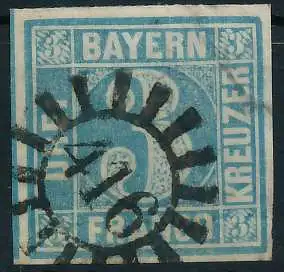 BAYERN MÜHLRADSTEMPEL AUF Nr 2II gMR 416 ZENTR- 6E7F0A