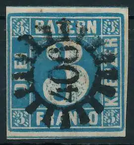 BAYERN MÜHLRADSTEMPEL AUF Nr 2II gMR 406 ZENTR- 6E80BA