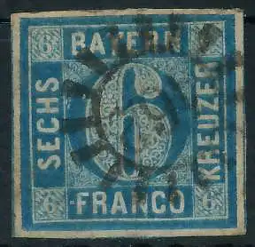 BAYERN MÜHLRADSTEMPEL AUF Nr 10 gMR 462 zentrisch gestempelt 6FA816