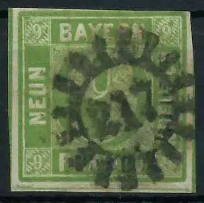 BAYERN MÜHLRADSTEMPEL AUF Nr 5III gMR 217 ZENTR 6FA8BA