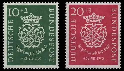 BRD BUND 1950 Nr 121-122 postfrisch 6FA926
