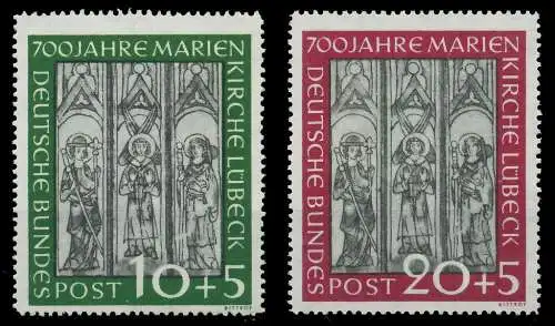 BRD BUND 1951 Nr 139-140 postfrisch 6FA932