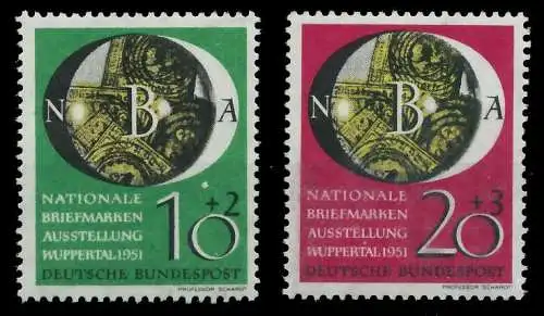 BRD BUND 1951 Nr 141-142 postfrisch 6FA936