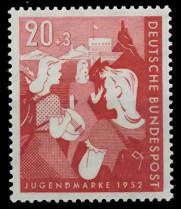 BRD BUND 1952 Nr 154 postfrisch 6FA956