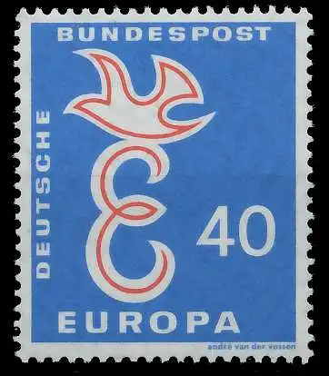 BRD BUND 1958 Nr 296 postfrisch 6FAB5E