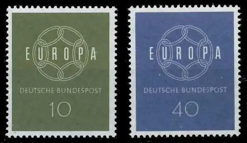 BRD BUND 1959 Nr 320-321 postfrisch 6FABAA