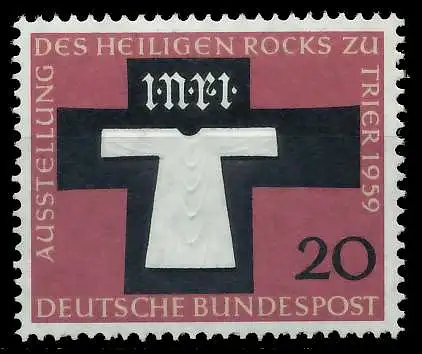 BRD BUND 1959 Nr 313 postfrisch S35909E