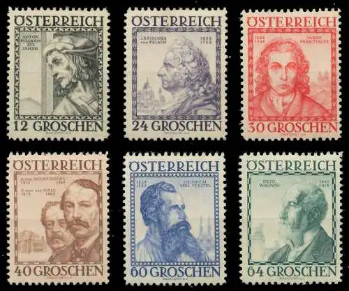 ÖSTERREICH 1934 Nr 591-596 postfrisch 6FAEEE