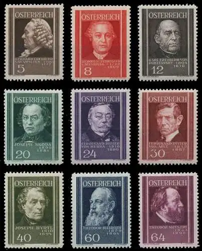 ÖSTERREICH 1937 Nr 649-657 postfrisch 6FAF76