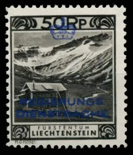 LIECHTENSTEIN DIENSTMARKEN 1932 33 Nr 6C postfrisch 6A69EA